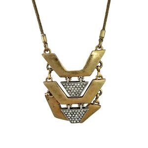 J. Crew art deco pendant necklace boho necklace A0262